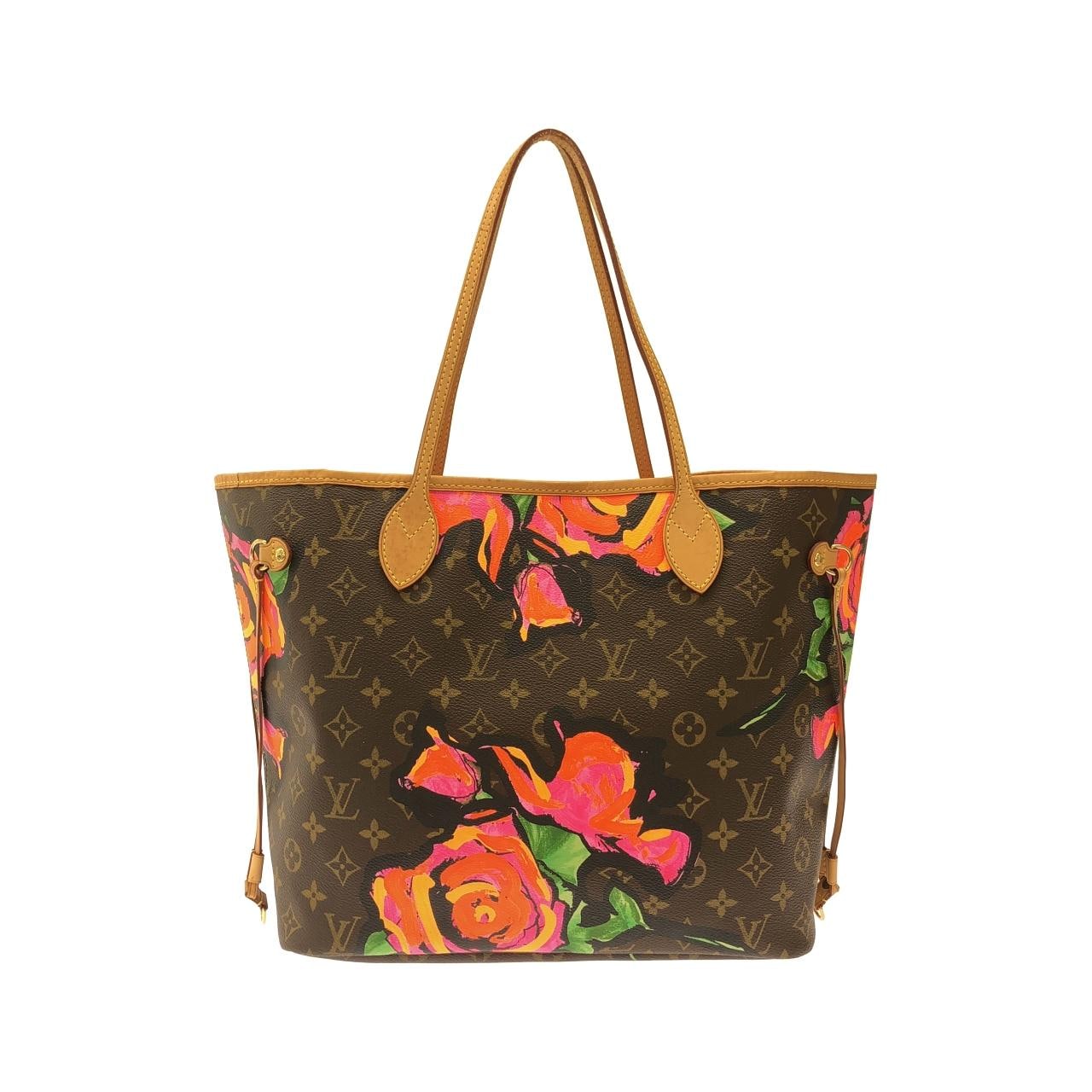 LOUIS VUITTON Neverfull M48613 Bag Monogram 黑色 Monogram 中古品A - 縮圖 2