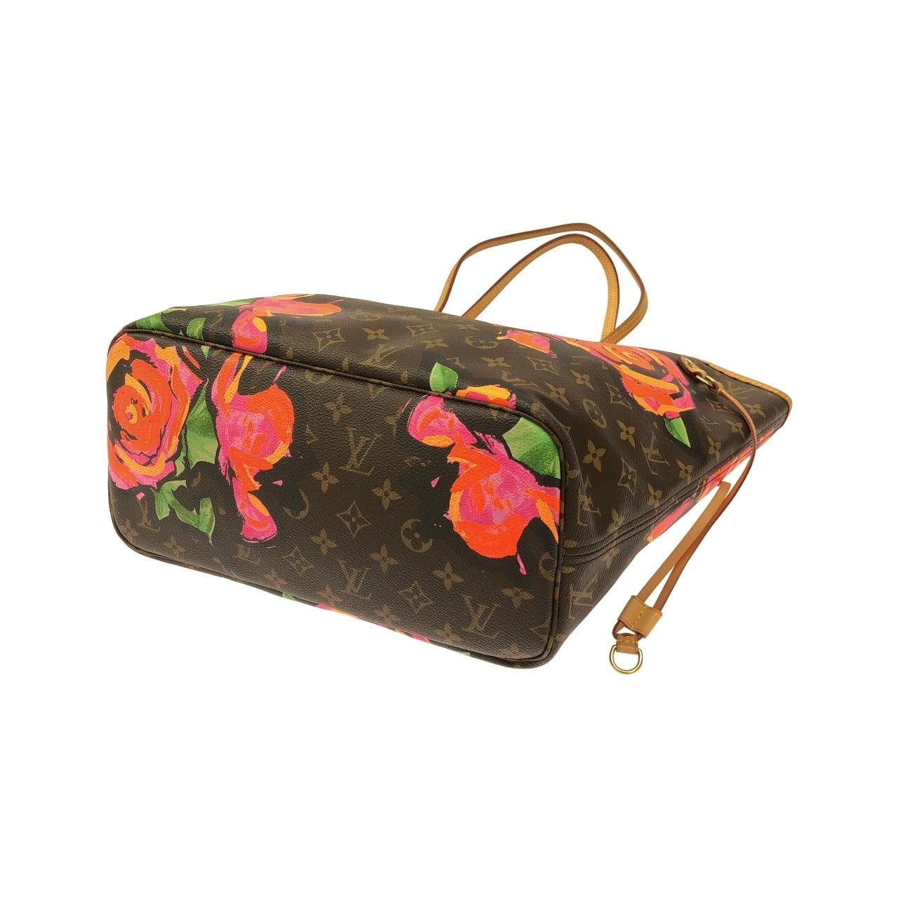 LOUIS VUITTON Neverfull M48613 Bag Monogram 黑色 Monogram 中古品A - 縮圖 3