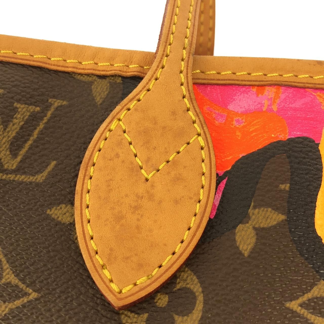 LOUIS VUITTON Neverfull M48613 Bag Monogram 黑色 Monogram 中古品A - 縮圖 7