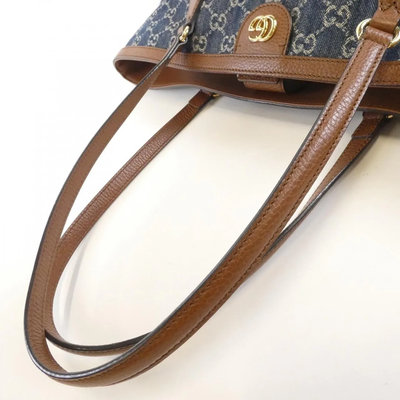 GUCCI 631685 2KQGG Handbag Denim Black Denim Rank B - Thumbnail 7