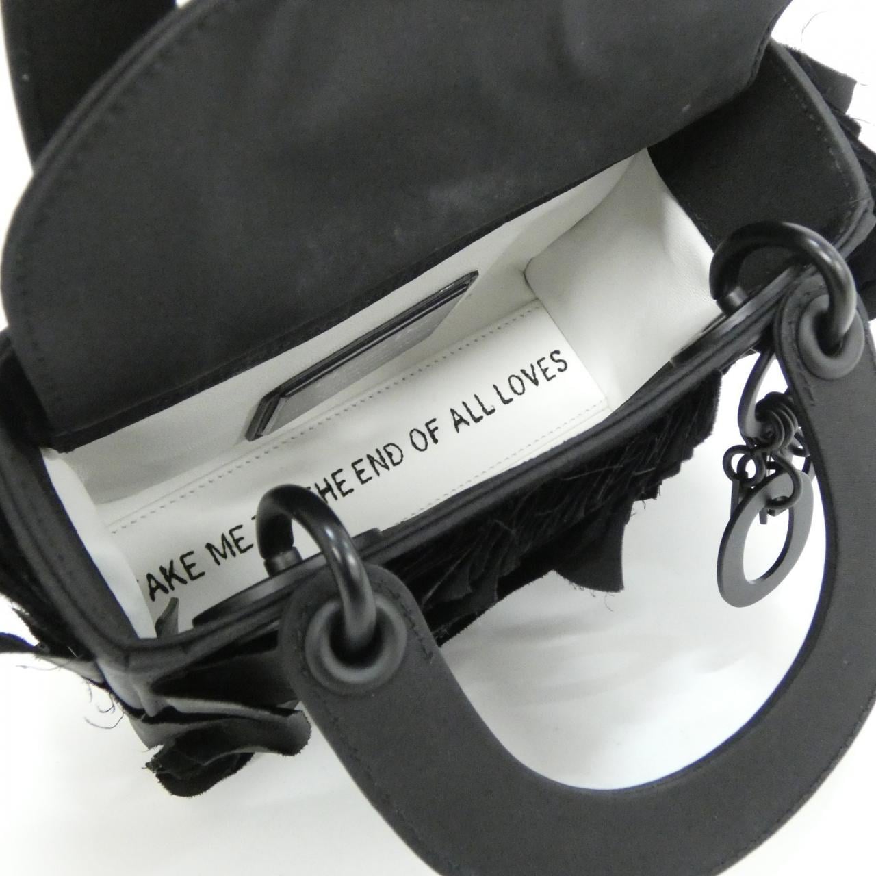 DIOR Lady Dior M0505SJJFX Bag Nylon Black Nylon Rank A - Thumbnail 8