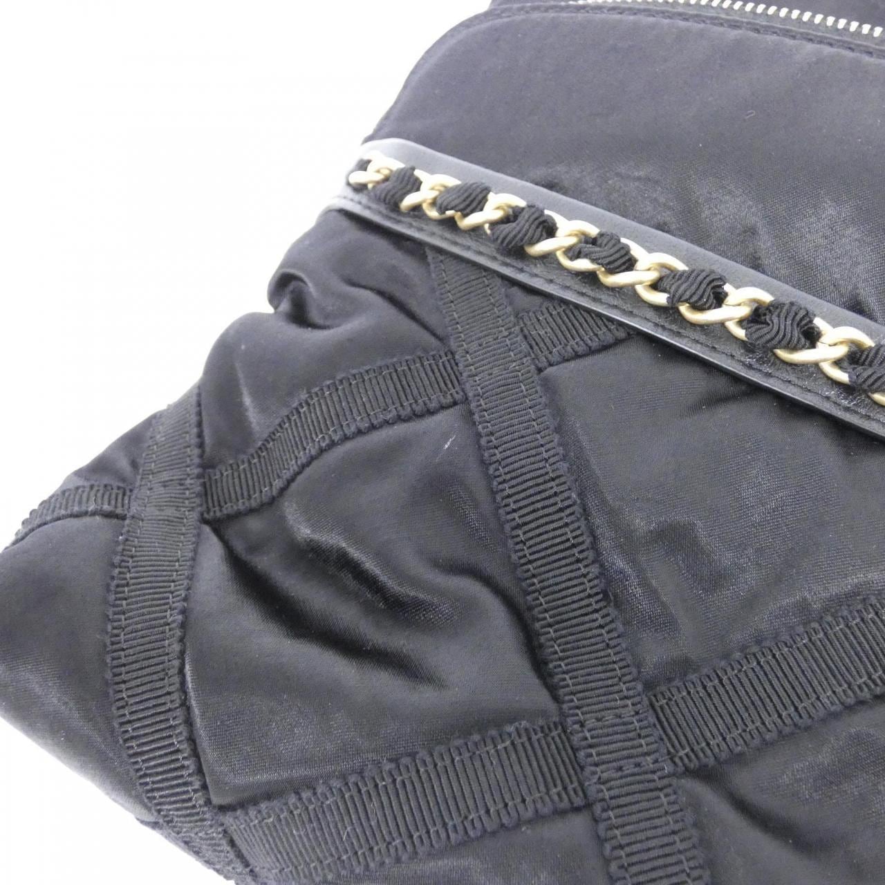 CHANEL Timeless Classic AP2664 Handbag Nylon Black Nylon - Thumbnail 4