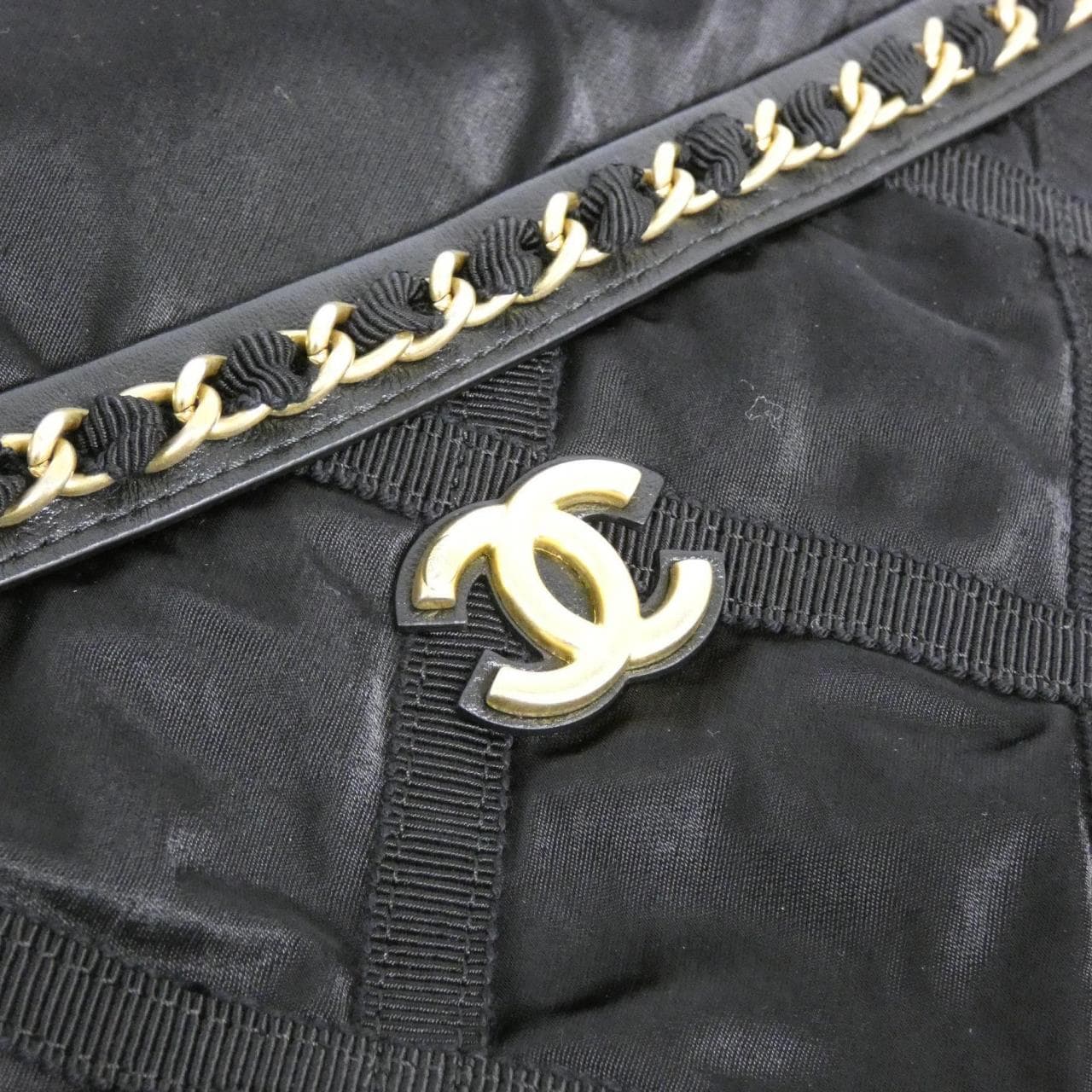 CHANEL Timeless Classic AP2664 Handbag Nylon Black Nylon - Thumbnail 5