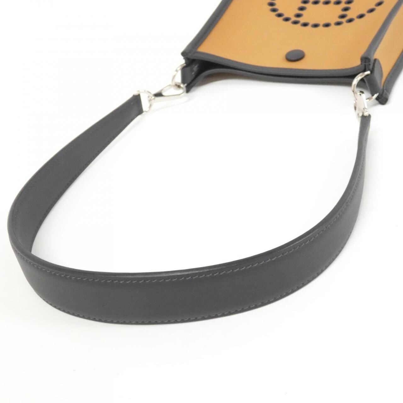 HERMES HERMÈS Evelyne 084545CK Shoulder Bag Swift Black Swift Leather - Thumbnail 8