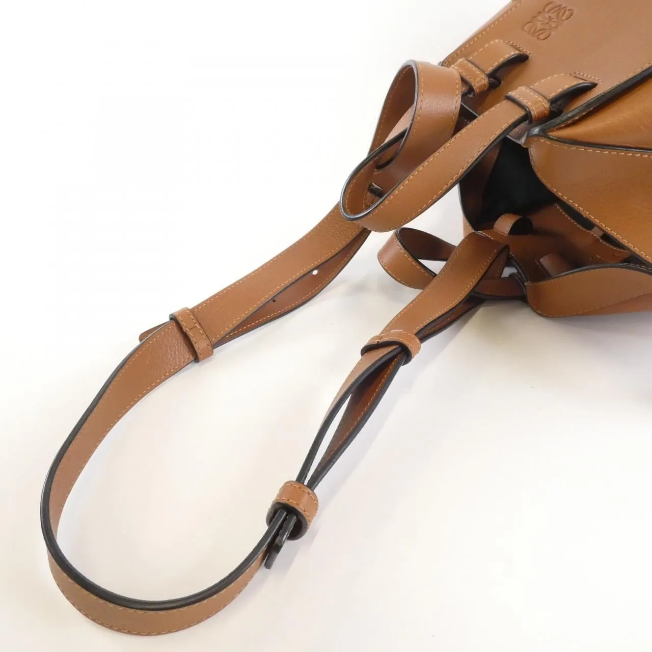 LOEWE Hammock 387 30 N60 Shoulder Black Rank A - Thumbnail 7