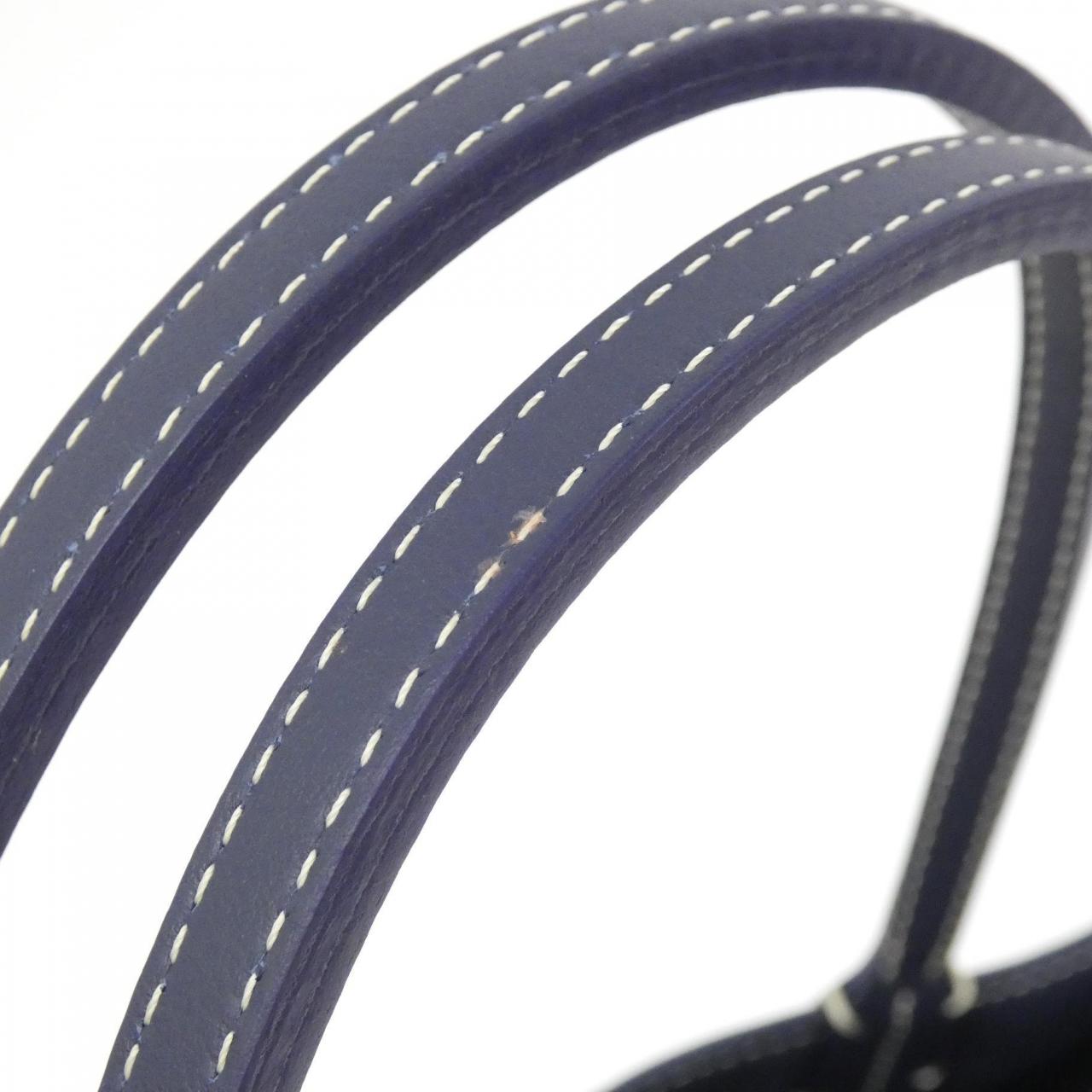 GOYARD Anjou Handbag Canvas Navy Canvas - Thumbnail 3