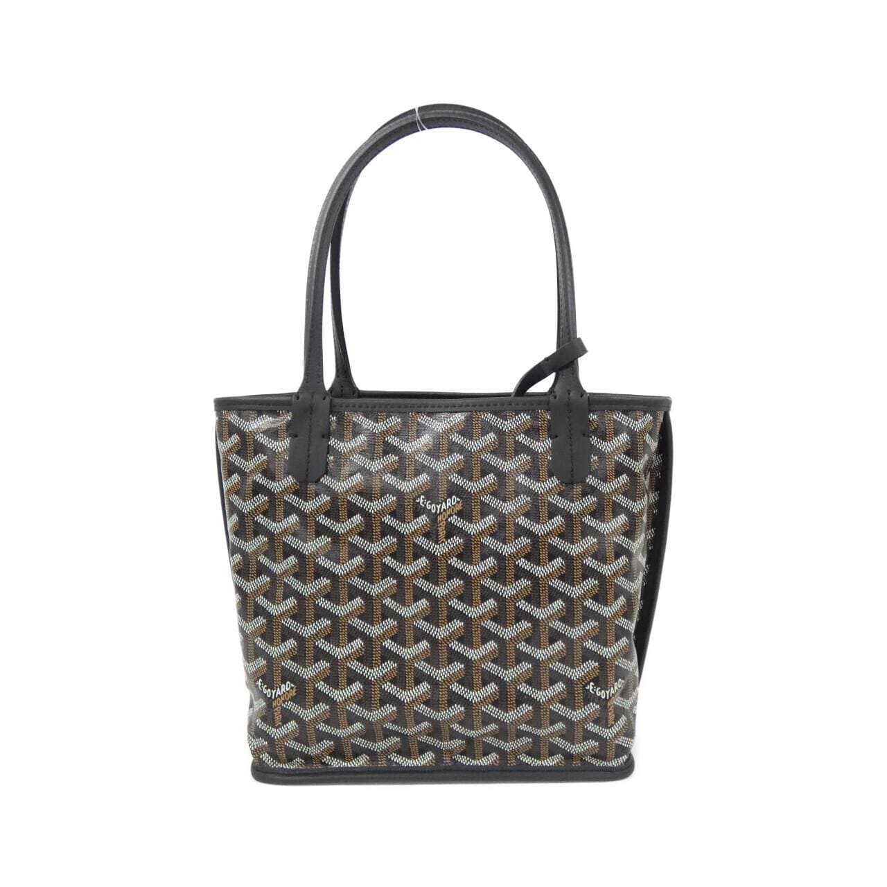 GOYARD Anjou Handbag Canvas Black