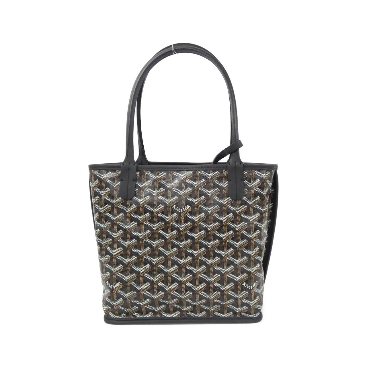 GOYARD Anjou Handbag Canvas Black