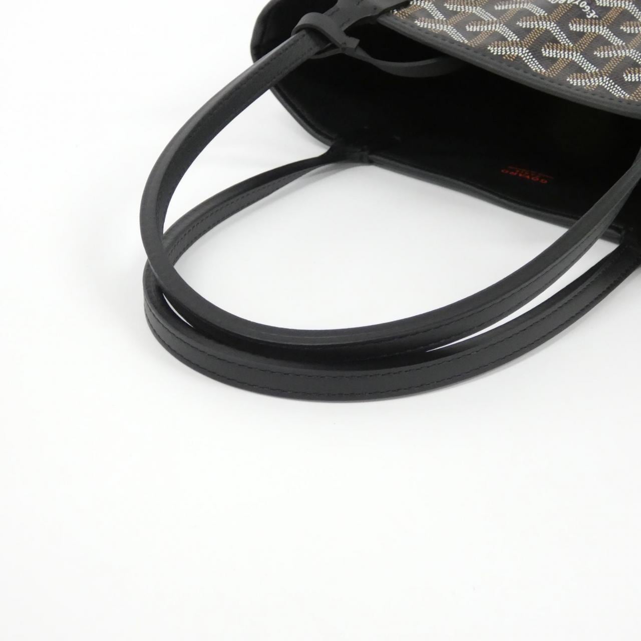 GOYARD Anjou Handbag Canvas Black Canvas - Thumbnail 3