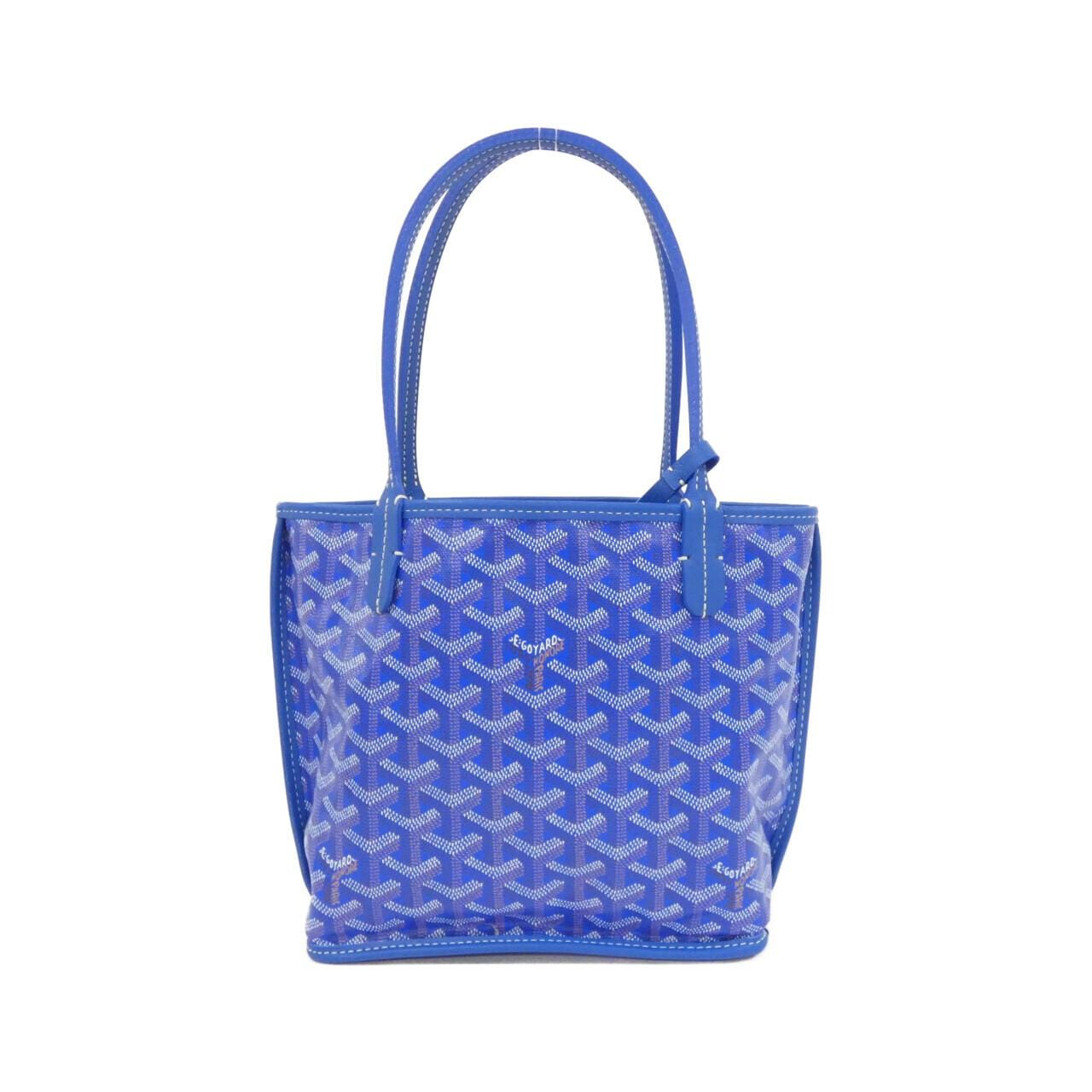 GOYARD Anjou Bag Canvas Blue
