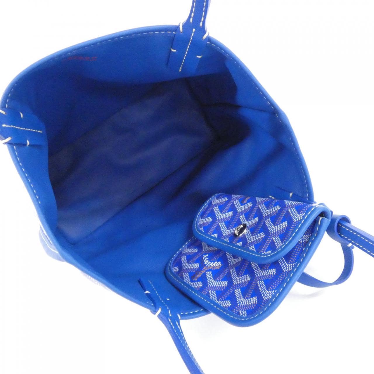 GOYARD Anjou Bag Canvas 藍色 帆布 未使用品 - 縮圖 4