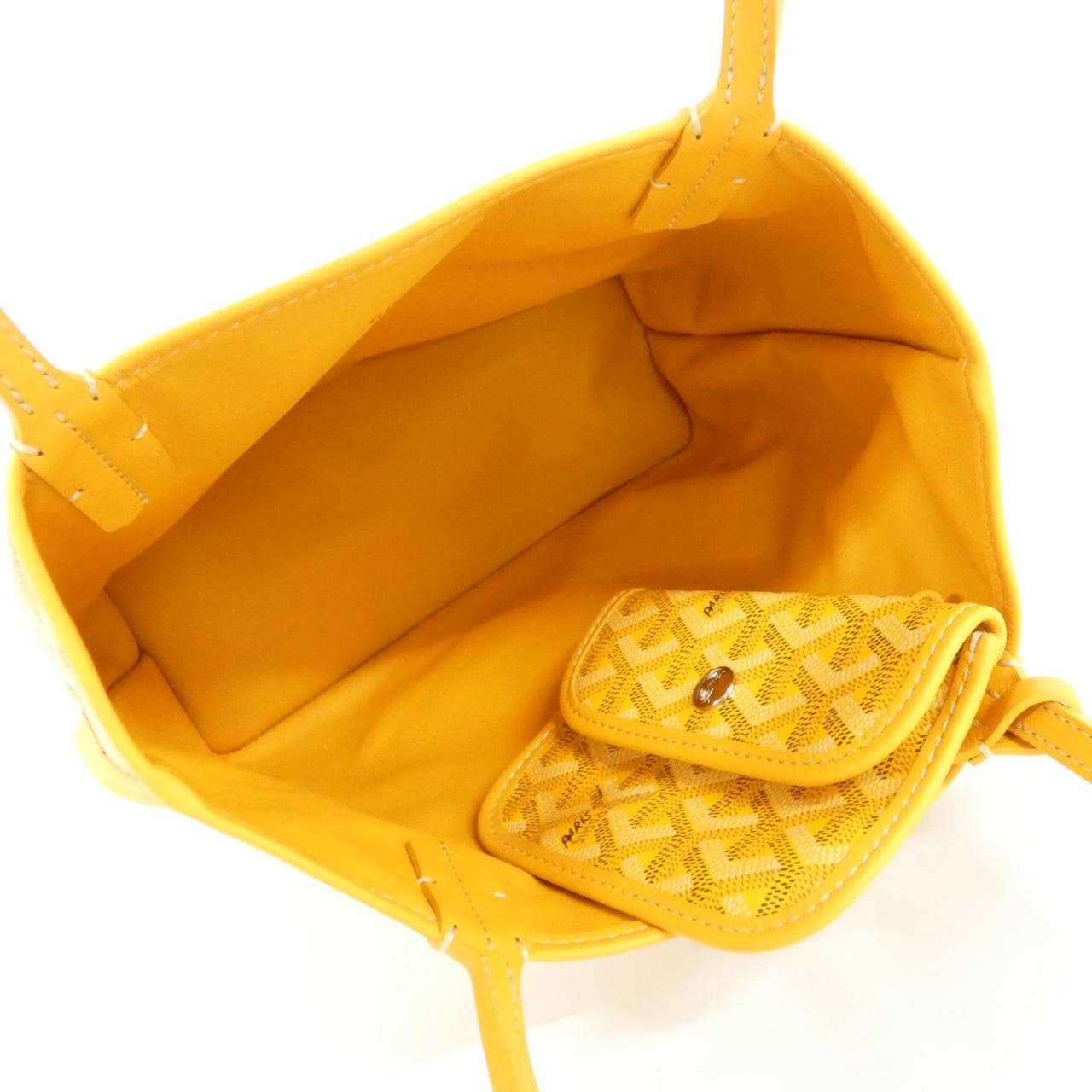 GOYARD Anjou Bag Canvas 黃色 帆布 未使用品 - 縮圖 4