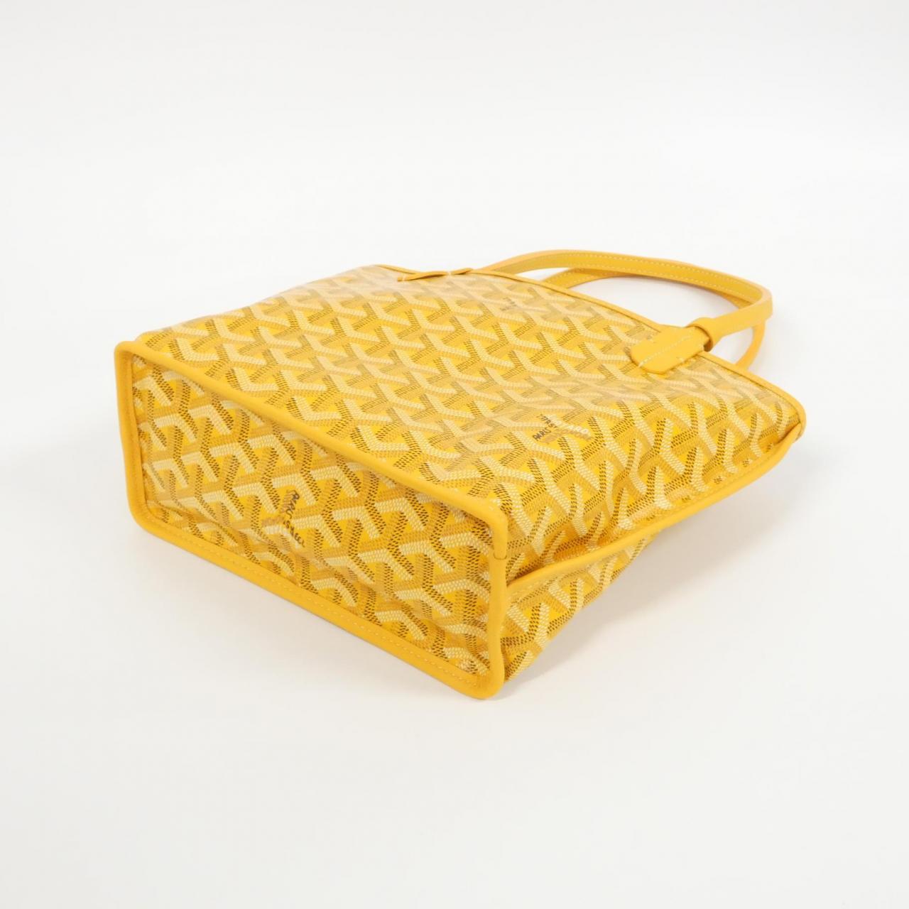 GOYARD Anjou Bag Canvas 黃色 帆布 中古品A - 縮圖 2