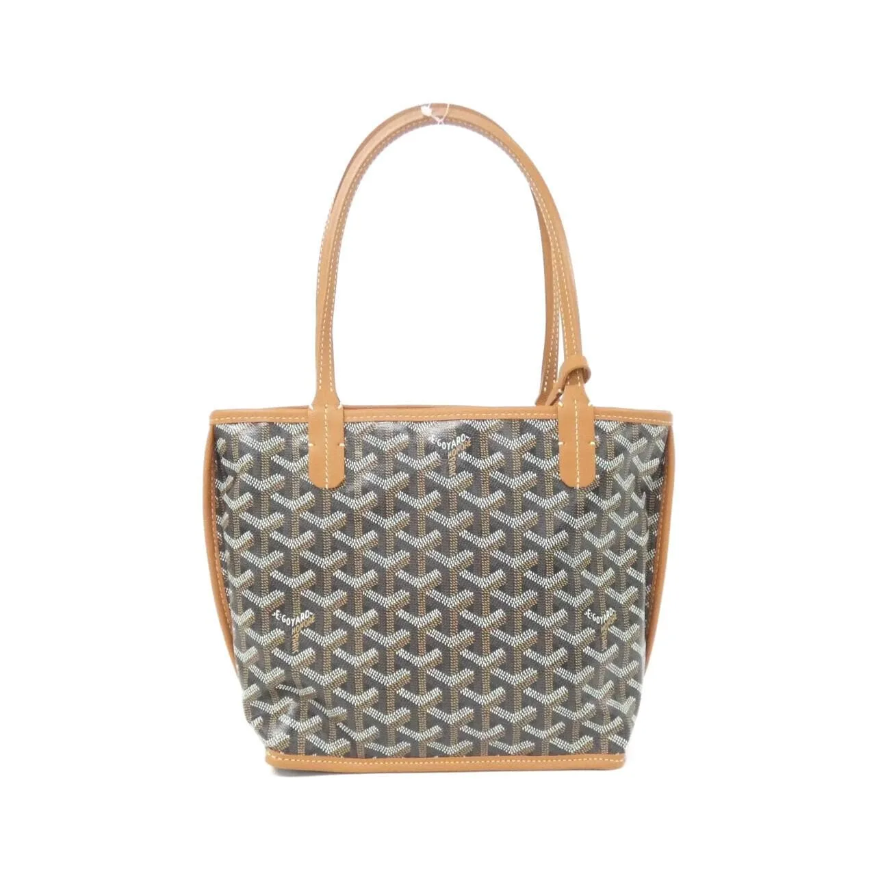 GOYARD Anjou Handbag Canvas Black