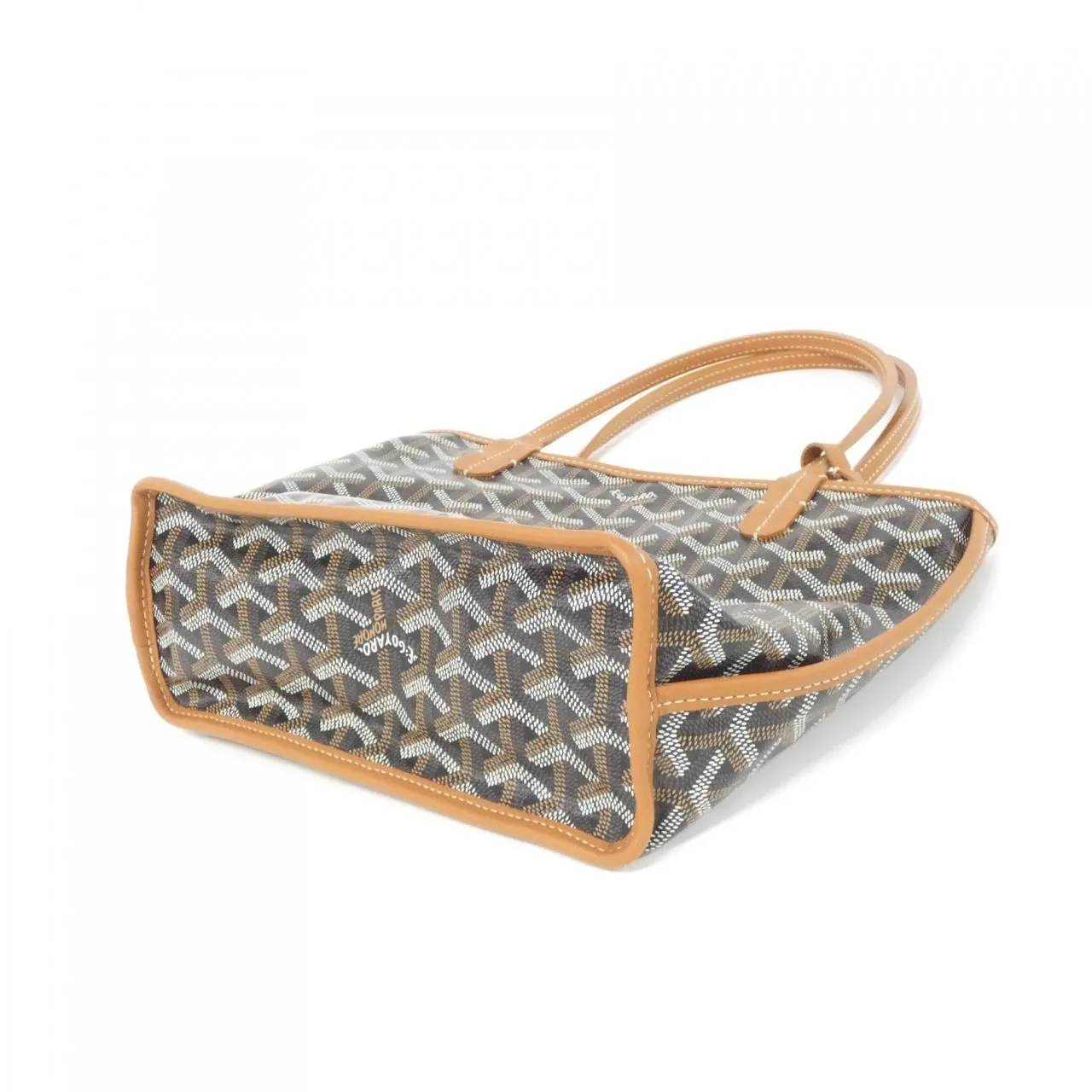 GOYARD Anjou Handbag Canvas 黑色 帆布 未使用品 - 縮圖 2