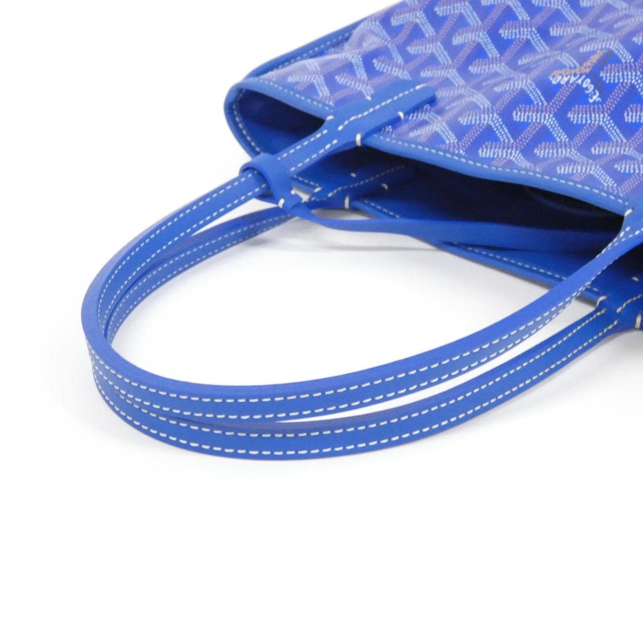 GOYARD Anjou Bag Canvas 藍色 帆布 未使用品 - 縮圖 3