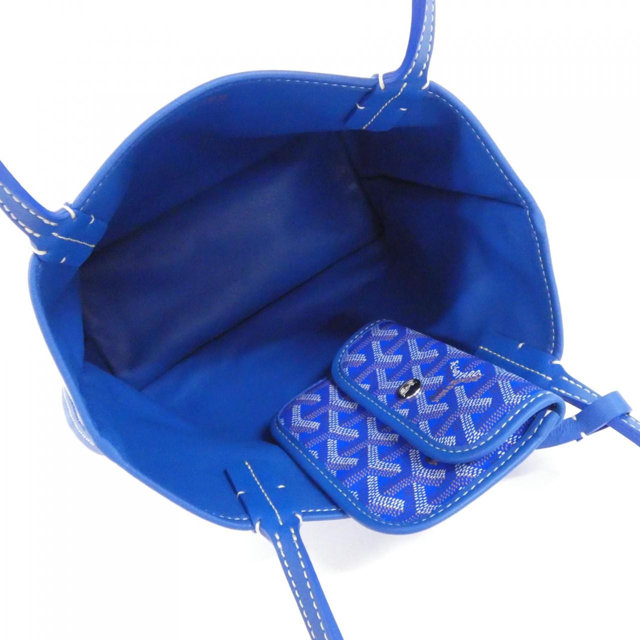 GOYARD Anjou Bag Canvas 藍色 帆布 未使用品 - 縮圖 4