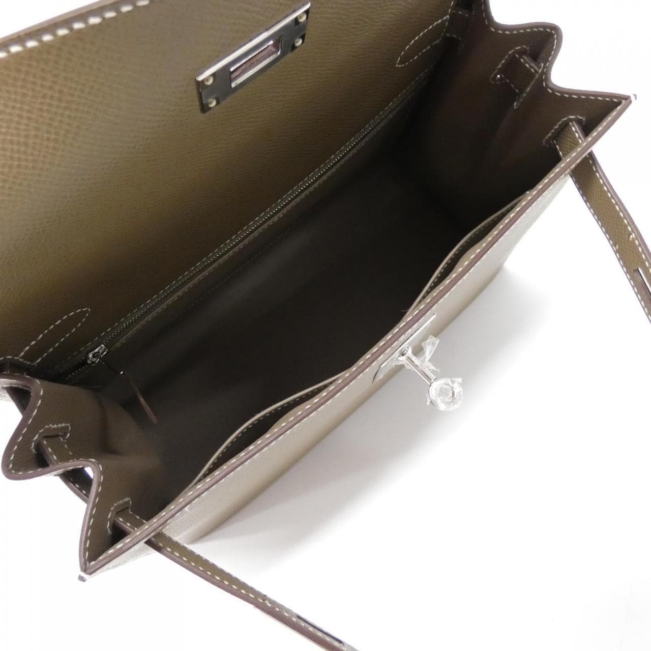 HERMES 042319CK Handbag Epsom Etoupe Epsom Leather - Thumbnail 6