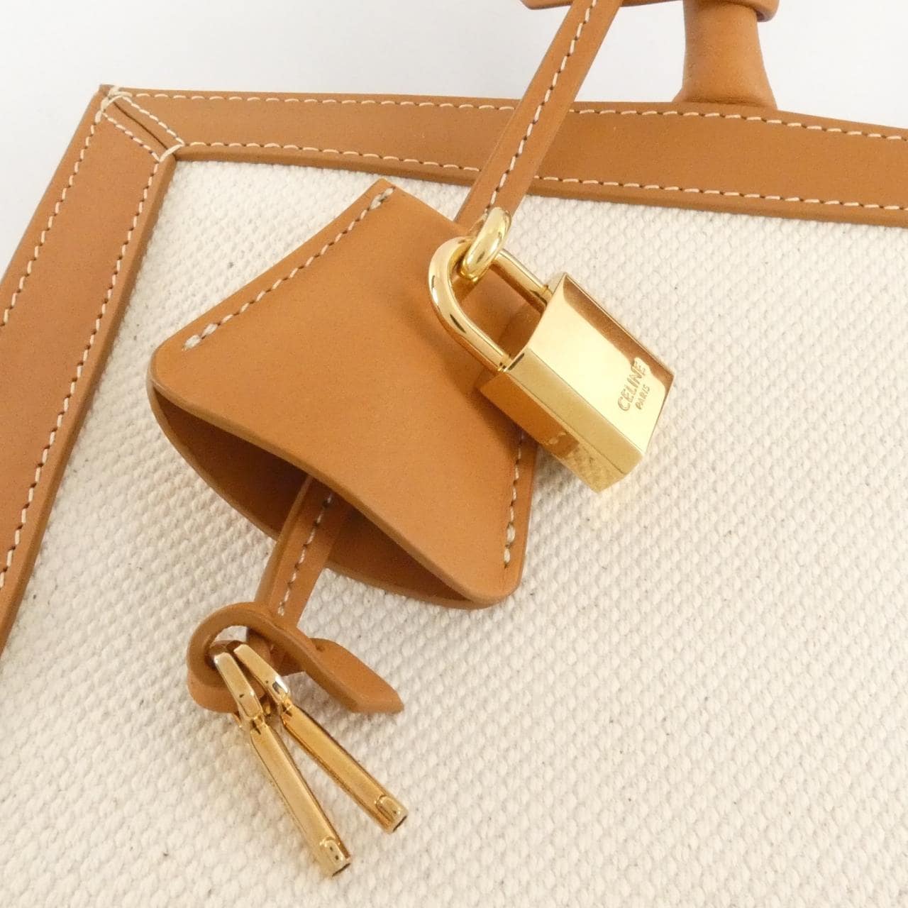 CELINE Cabas 190402BNZ Handbag Canvas 5