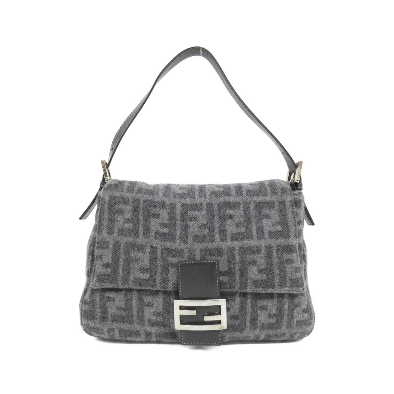 FENDI Baguette 26325 Shoulder Bag Grey