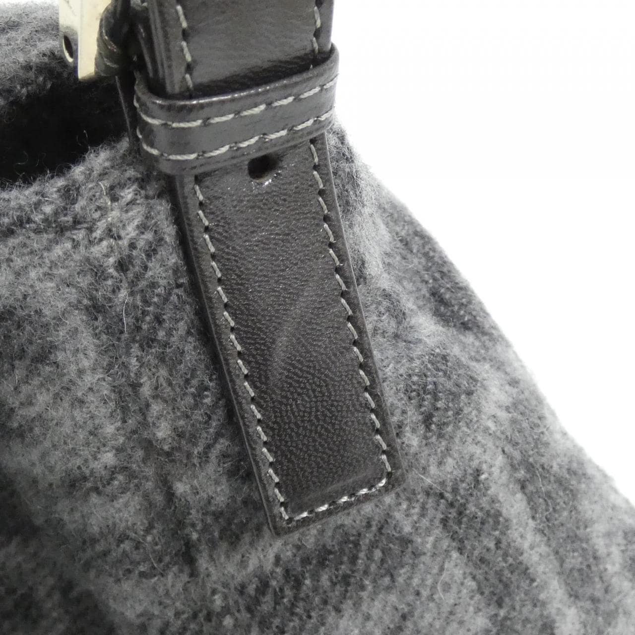 FENDI Baguette 26325 Shoulder Bag Grey - Thumbnail 5