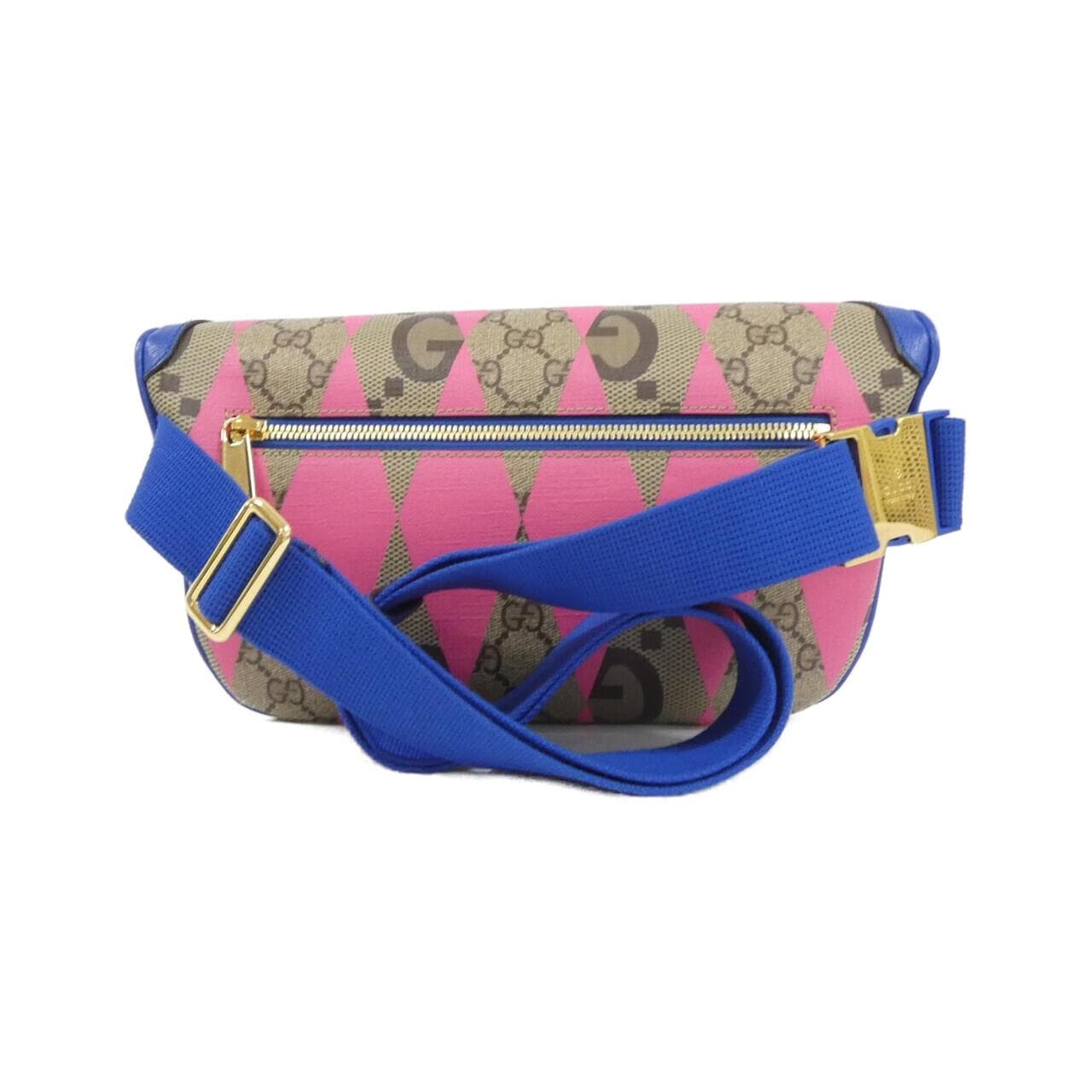 GUCCI 733240 FAA6N Belt Bag Canvas 黑色 帆布 中古品A - 縮圖 2