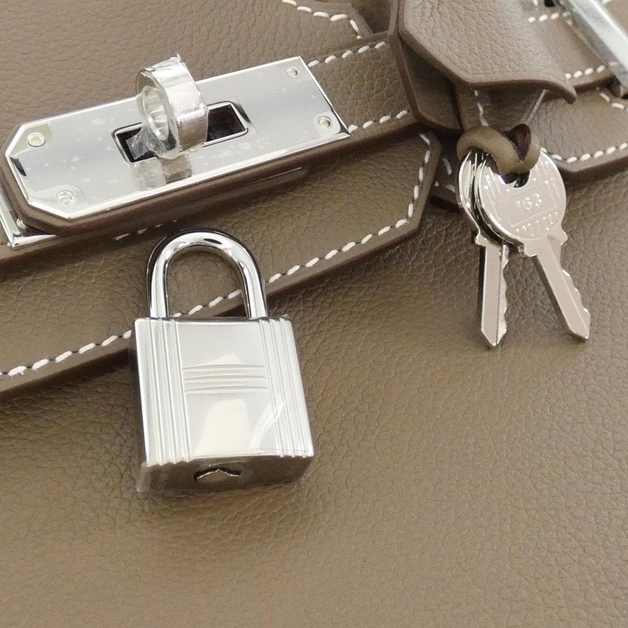 HERMES HERMÈS Birkin 086230CK Shoulder Bag Etoupe 未使用品 - 縮圖 4