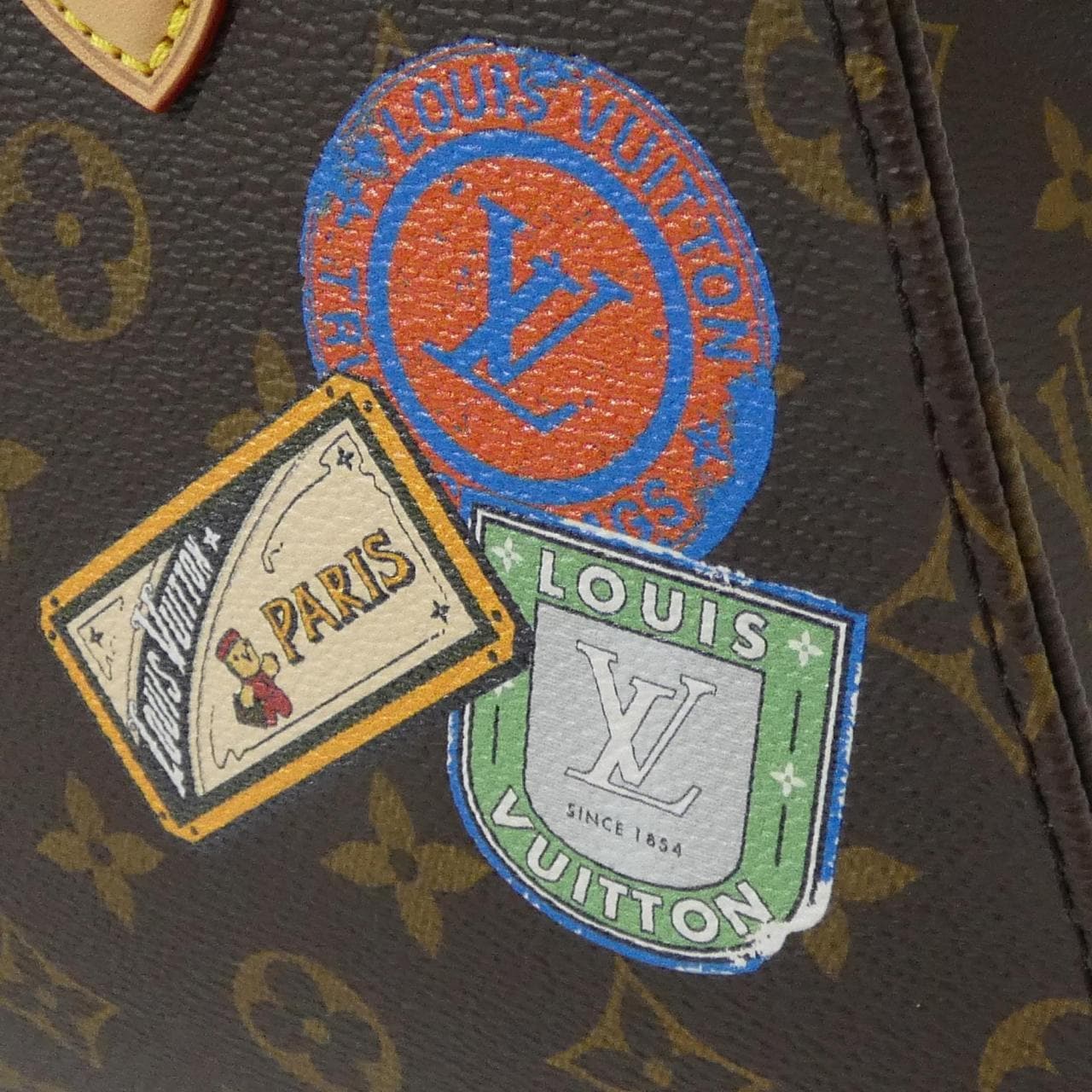 LOUIS VUITTON OnTheGo P01900 Bag Monogram 黑色 Monogram 中古品A - 縮圖 4