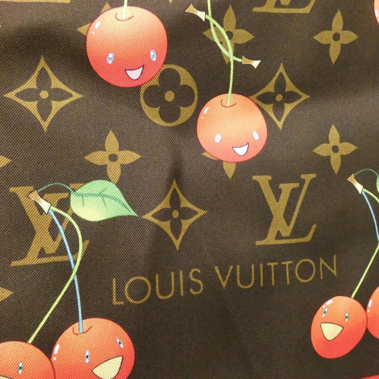 LOUIS VUITTON M71962 Scarf Monogram 黑色 Monogram 中古品A - 縮圖 2