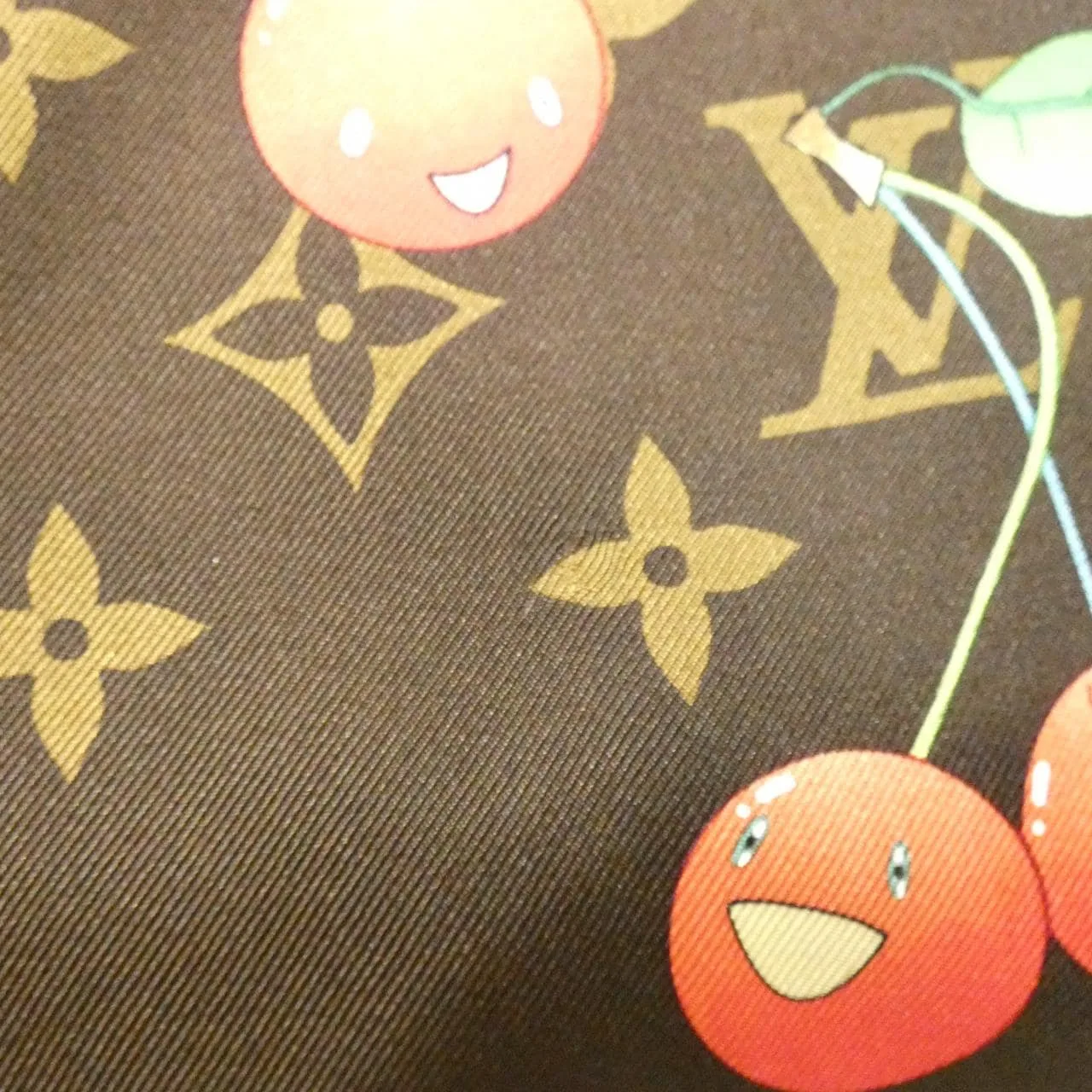 LOUIS VUITTON M71962 Scarf Monogram 黑色 Monogram 中古品A - 縮圖 4