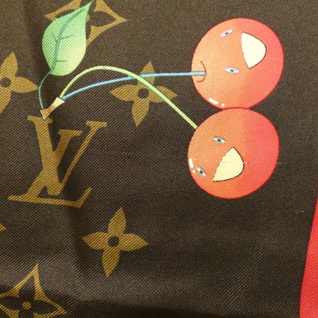 LOUIS VUITTON M71962 Scarf Monogram 黑色 Monogram 中古品A - 縮圖 5