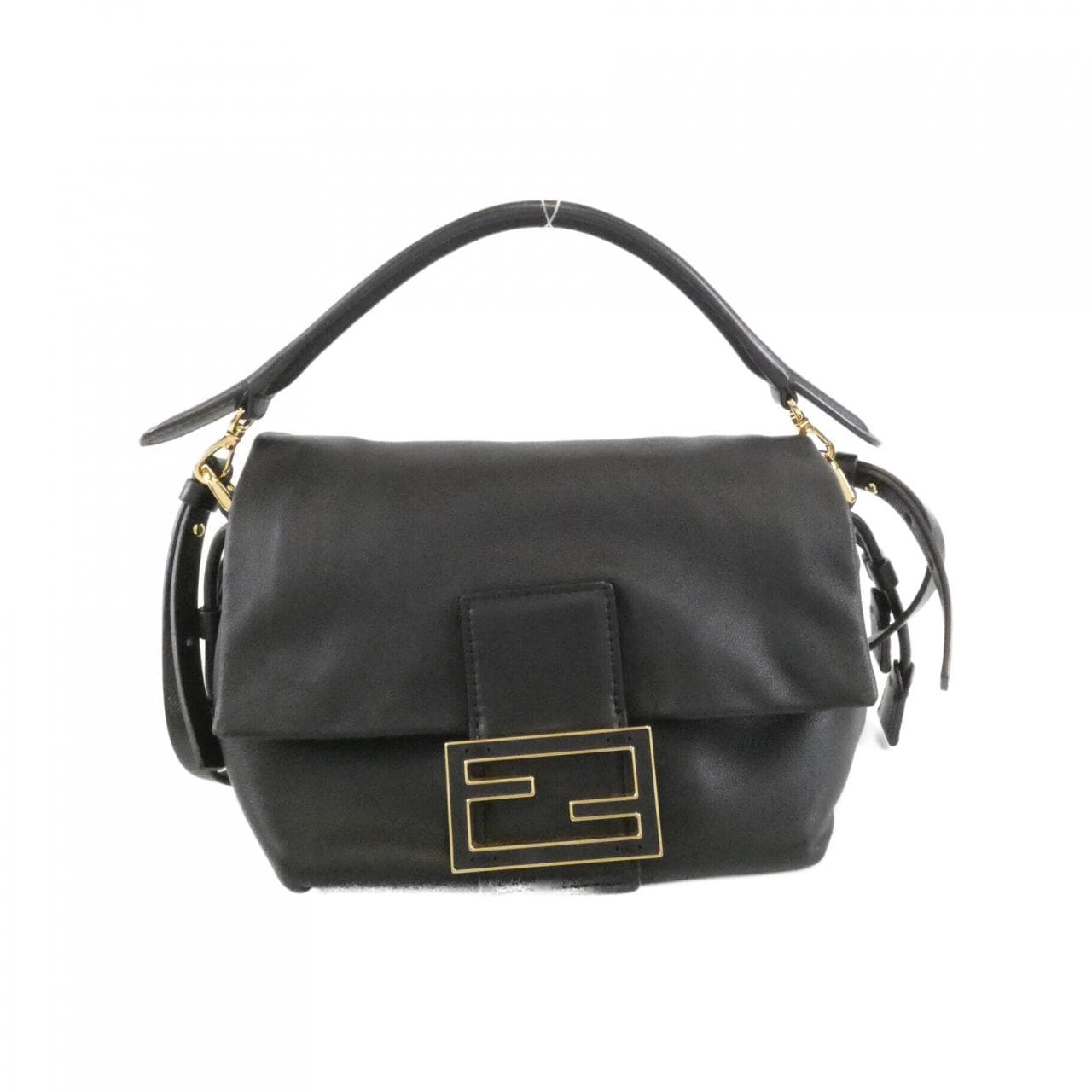 FENDI Baguette 8BS105 ABVE Bag Lambskin Black