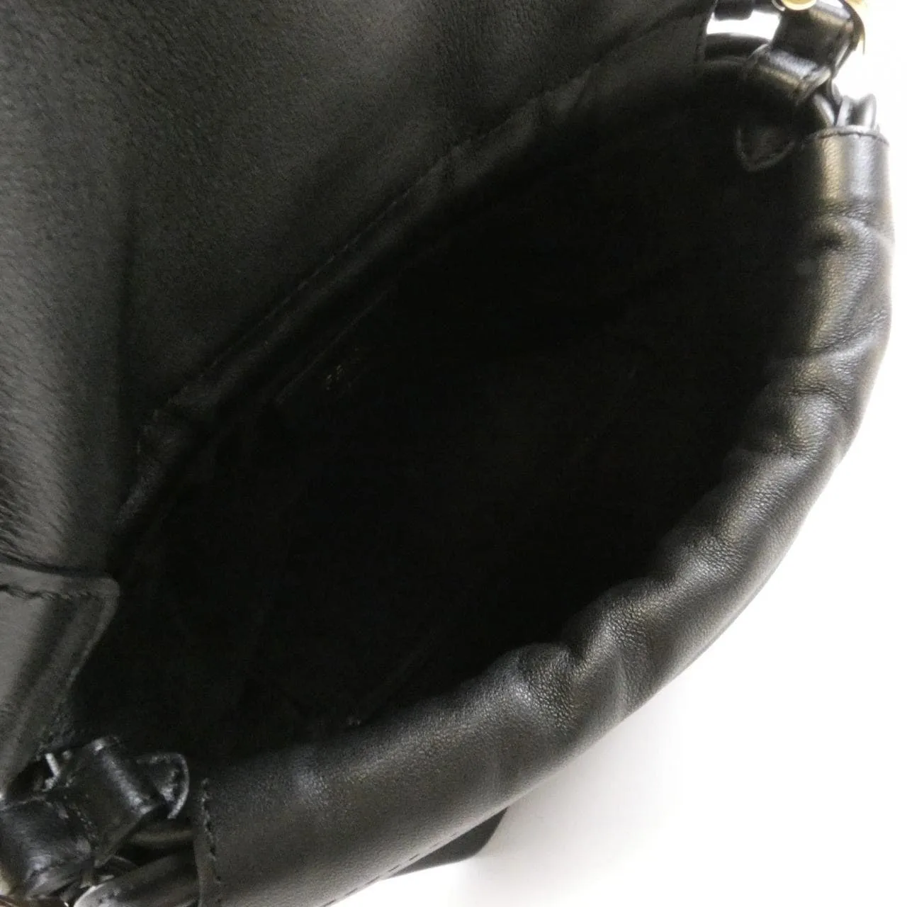 FENDI Baguette 8BS105 ABVE Handbag Lambskin 黑色 羊皮 中古品B - 縮圖 7