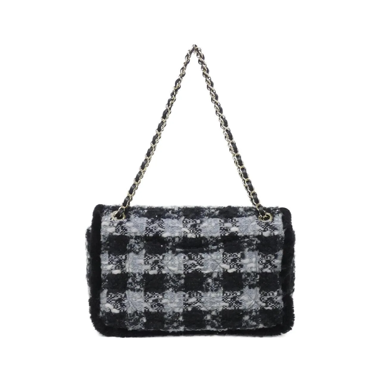 CHANEL AS5687 Shoulder Tweed Black Tweed Rank A - Thumbnail 2