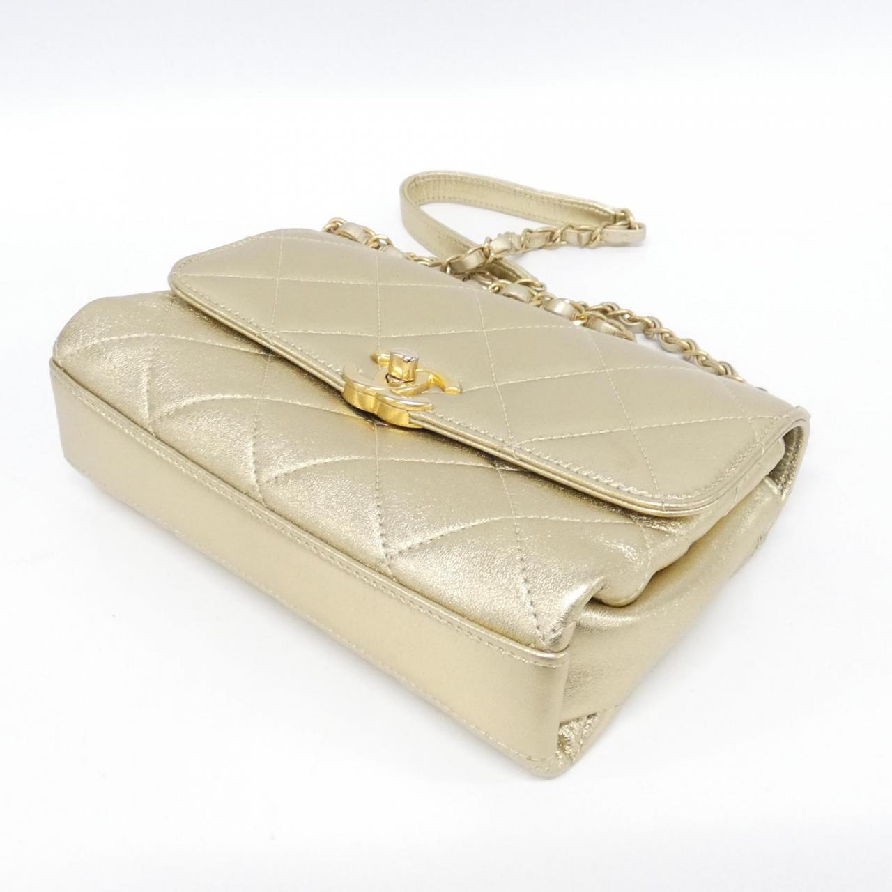 CHANEL Chanel 22 AS3240 Shoulder Lambskin 金色 羊皮 中古品A - 縮圖 3