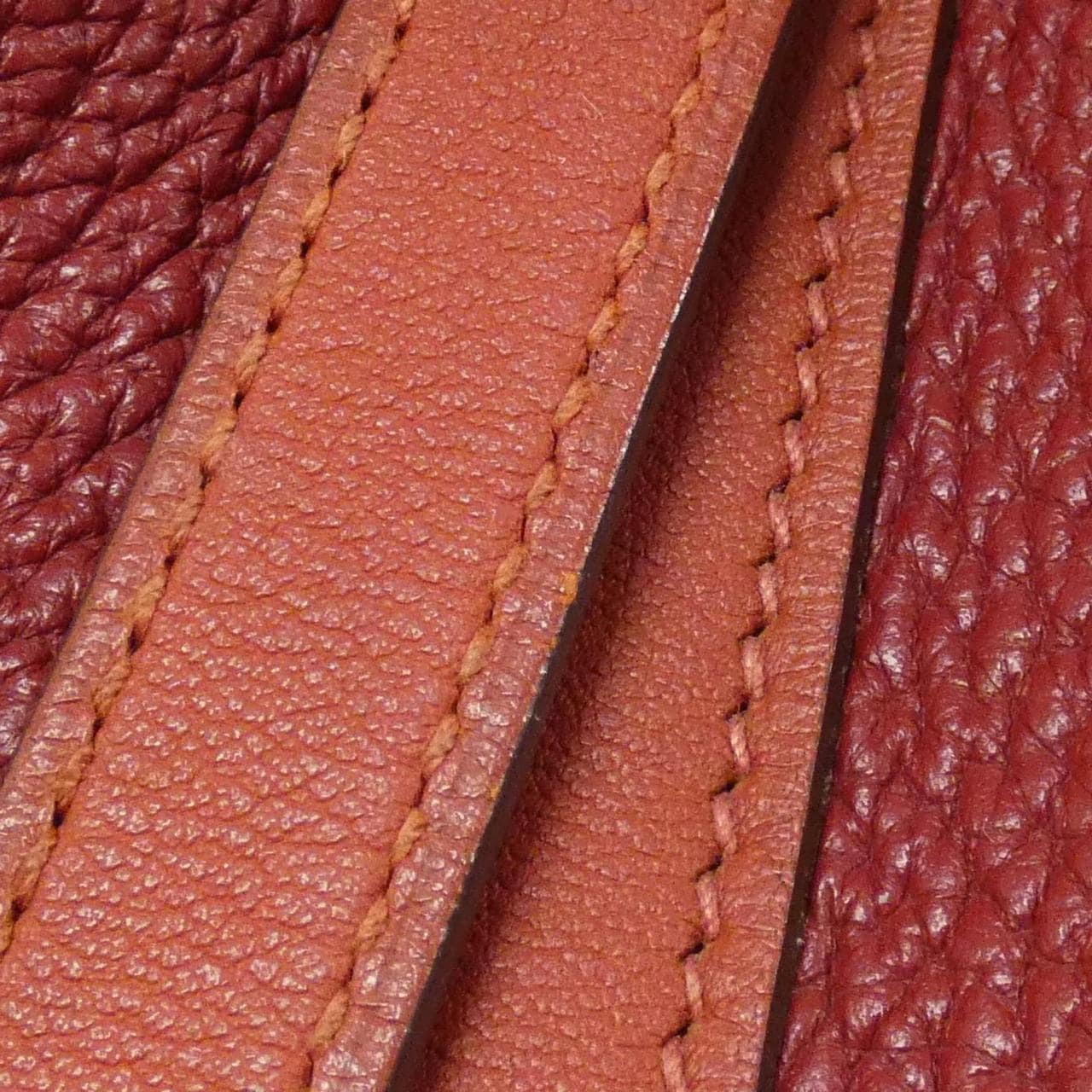 HERMES HERMÈS Picotin 068680CK Bag Clemence Rouge Clemence Leather - Thumbnail 4