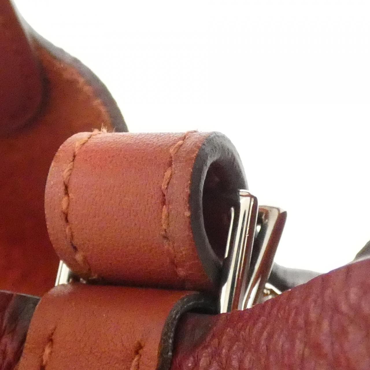 HERMES HERMÈS Picotin 068680CK Bag Clemence Rouge Clemence Leather - Thumbnail 8