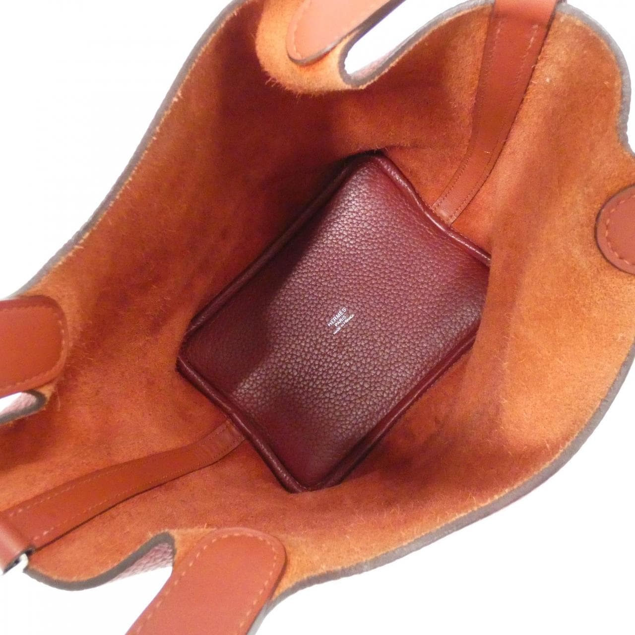 HERMES HERMÈS Picotin 068680CK Bag Clemence Rouge Clemence Leather - Thumbnail 10