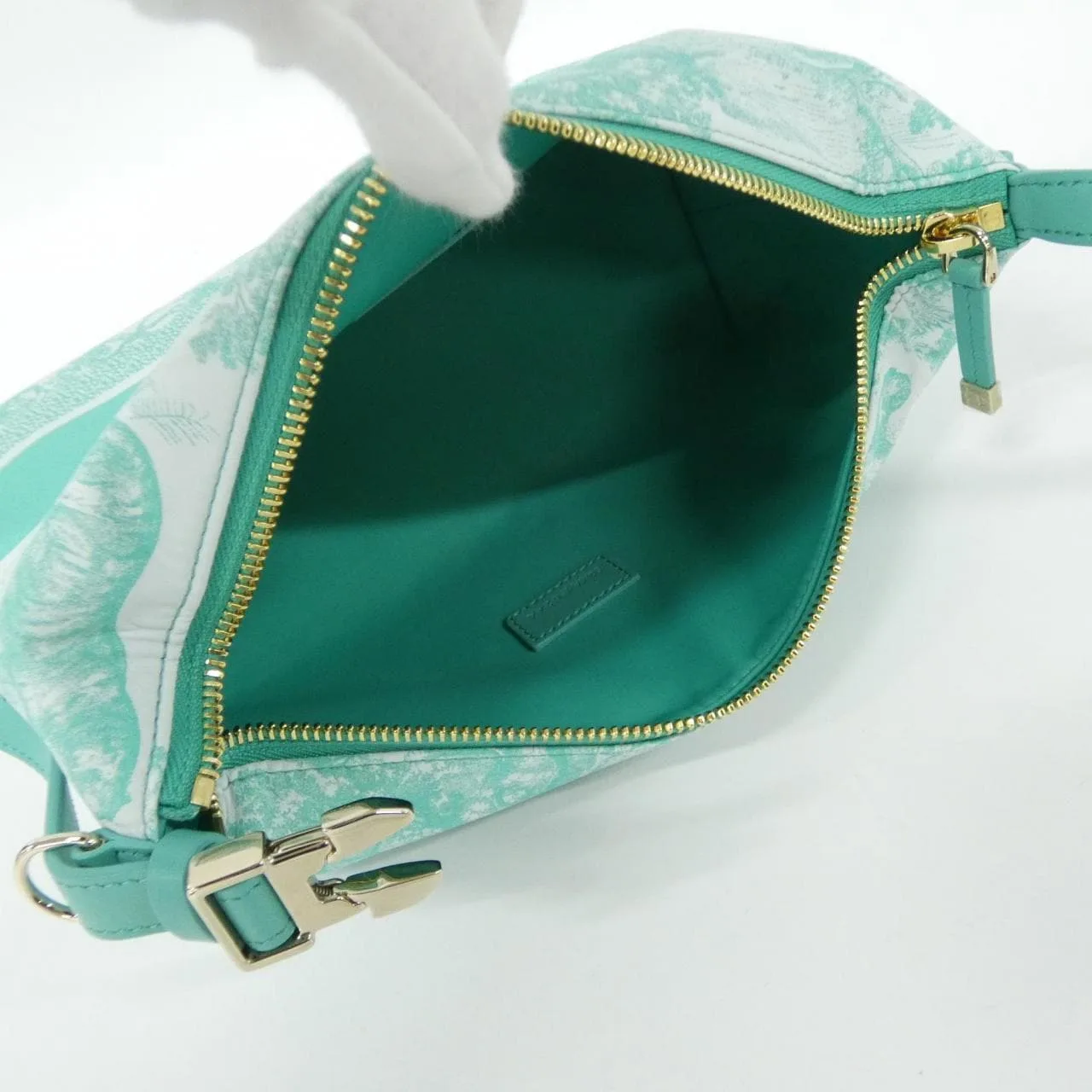 DIOR S5554ONTJ Pouch Canvas Black Canvas Rank A - Thumbnail 5