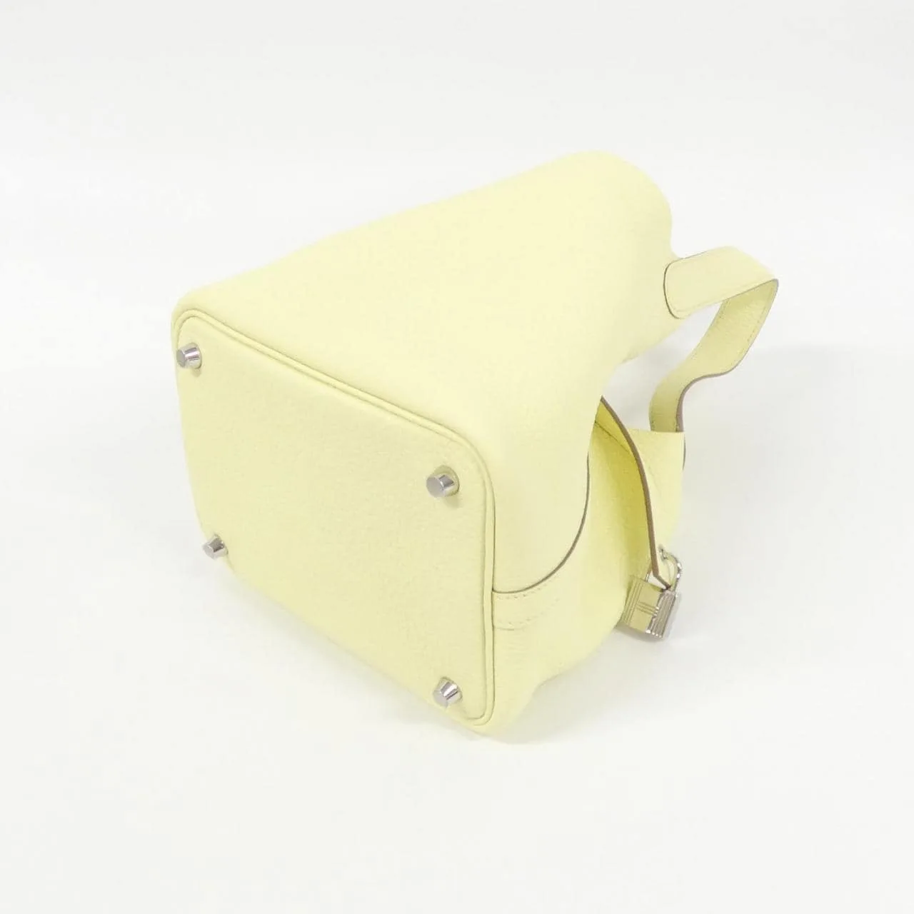 HERMES Picotin 056289CK Handbag Clemence Black Clemence Leather Rank A - Thumbnail 2