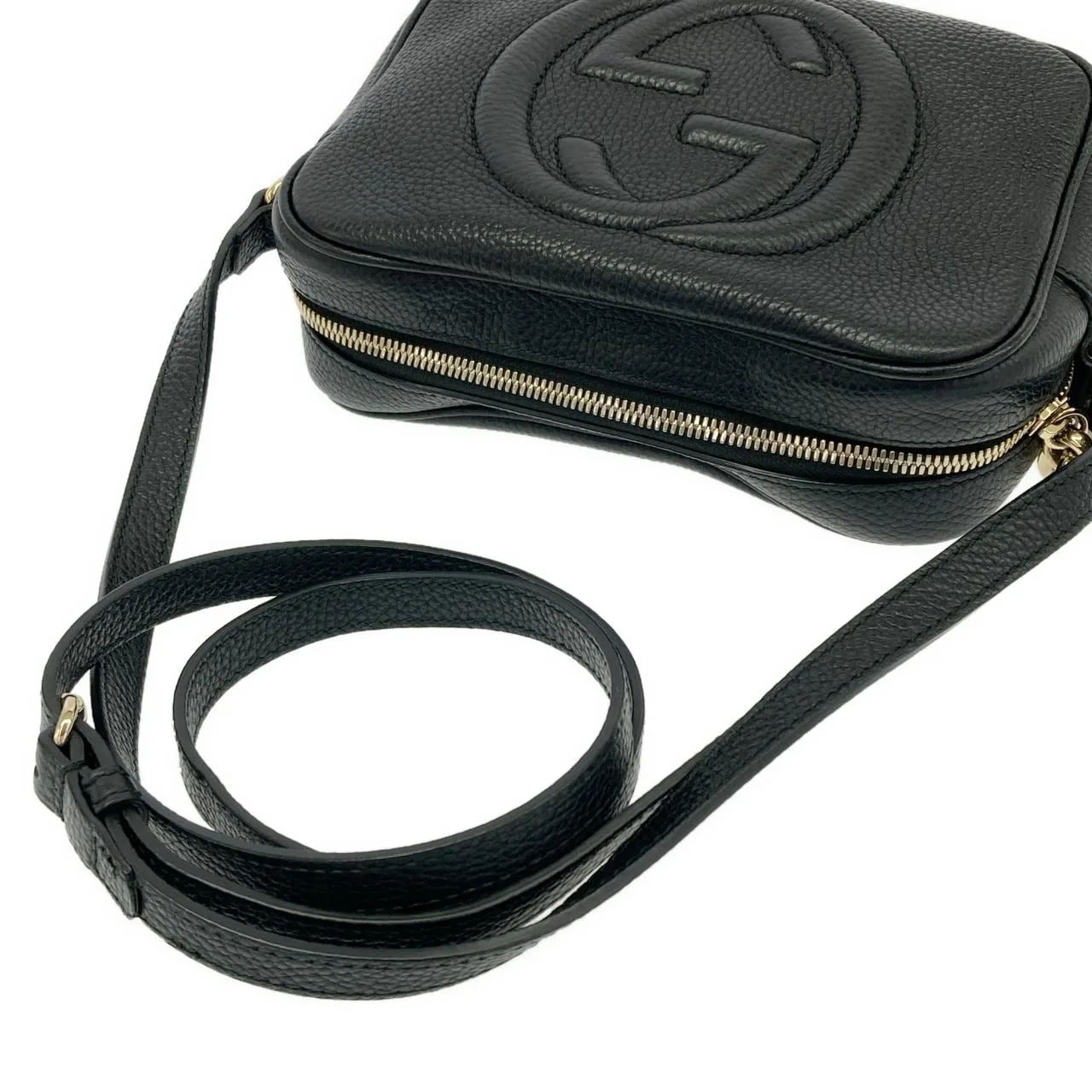 GUCCI Soho 308364 A7M0G Shoulder Leather Black Leather - Thumbnail 6