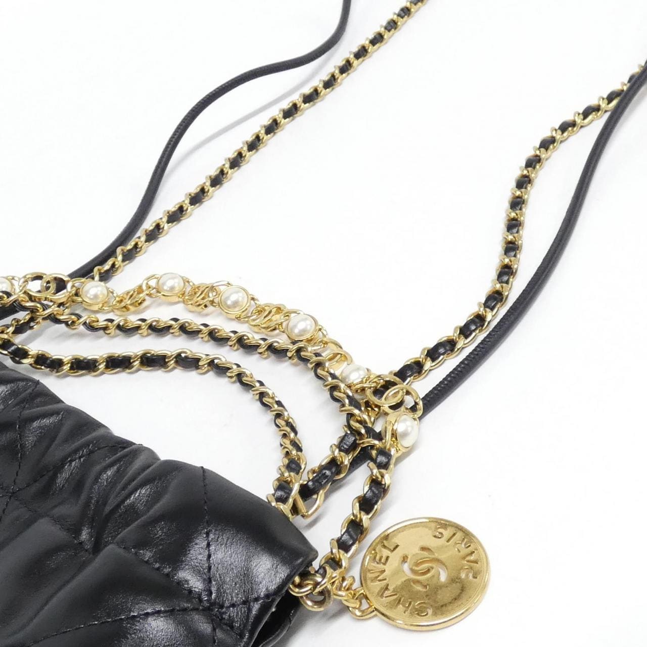 CHANEL Chanel 22 AS3980 Bag 黑色 中古品A - 縮圖 5