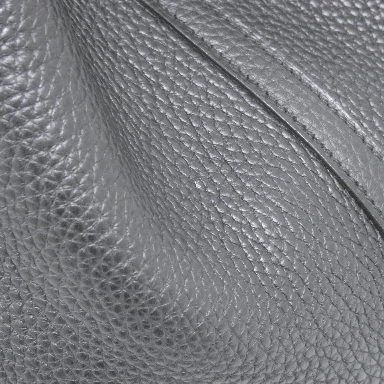 HERMES Picotin 060991CC Handbag Clemence Black Clemence Leather Rank A - Thumbnail 3