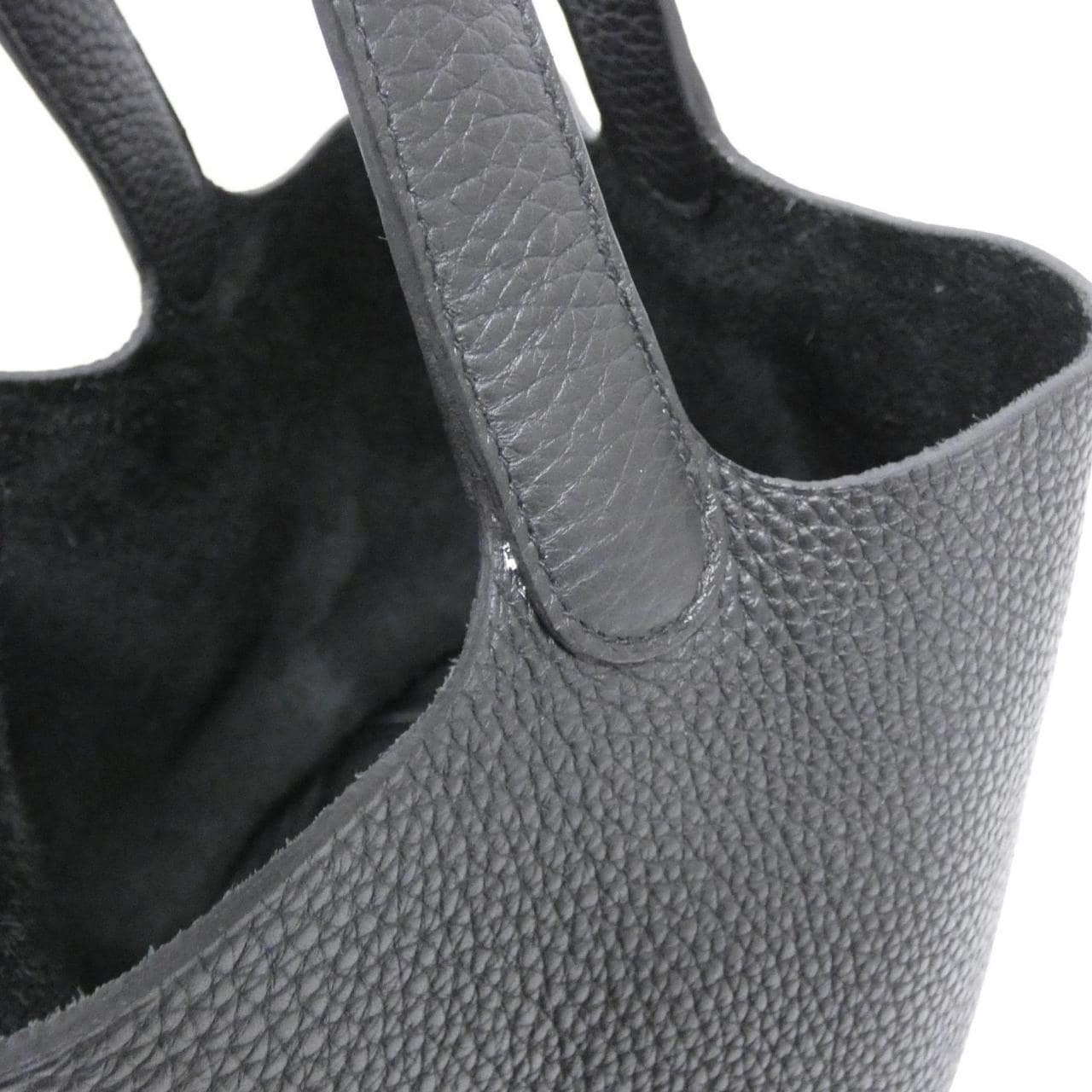 HERMES 060991CC Handbag Clemence Black Clemence Leather - Thumbnail 4