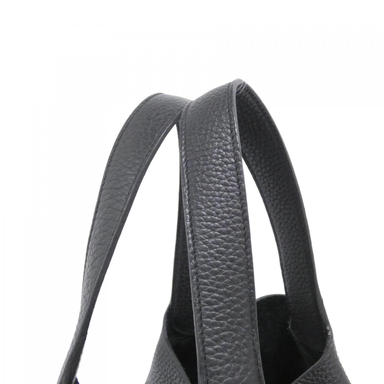 HERMES 060991CC Handbag Clemence Black Clemence Leather - Thumbnail 6