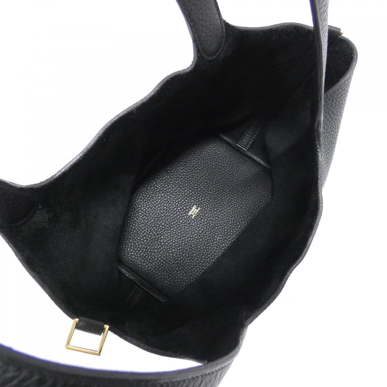 HERMES 060991CC Handbag Clemence Black Clemence Leather - Thumbnail 7