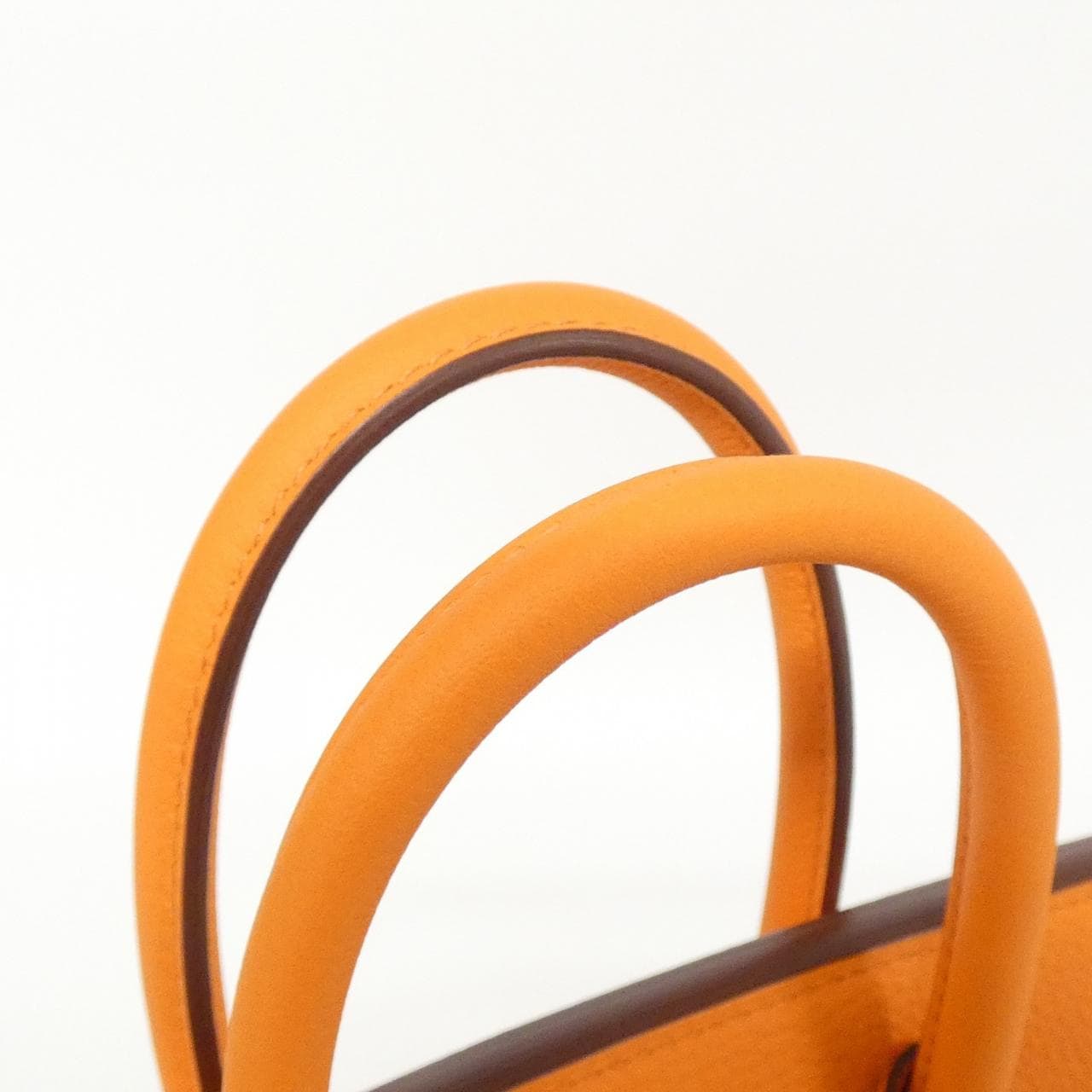 HERMES HERMÈS Birkin 041344CK Bag Togo Orange Togo Leather - Thumbnail 7