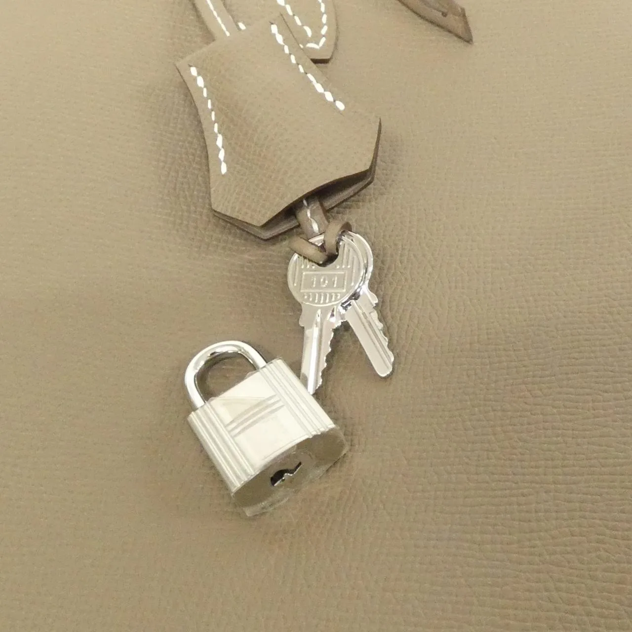 HERMES Bolide 075181CK Handbag Epsom Etoupe Epsom 皮 中古品A - 縮圖 3