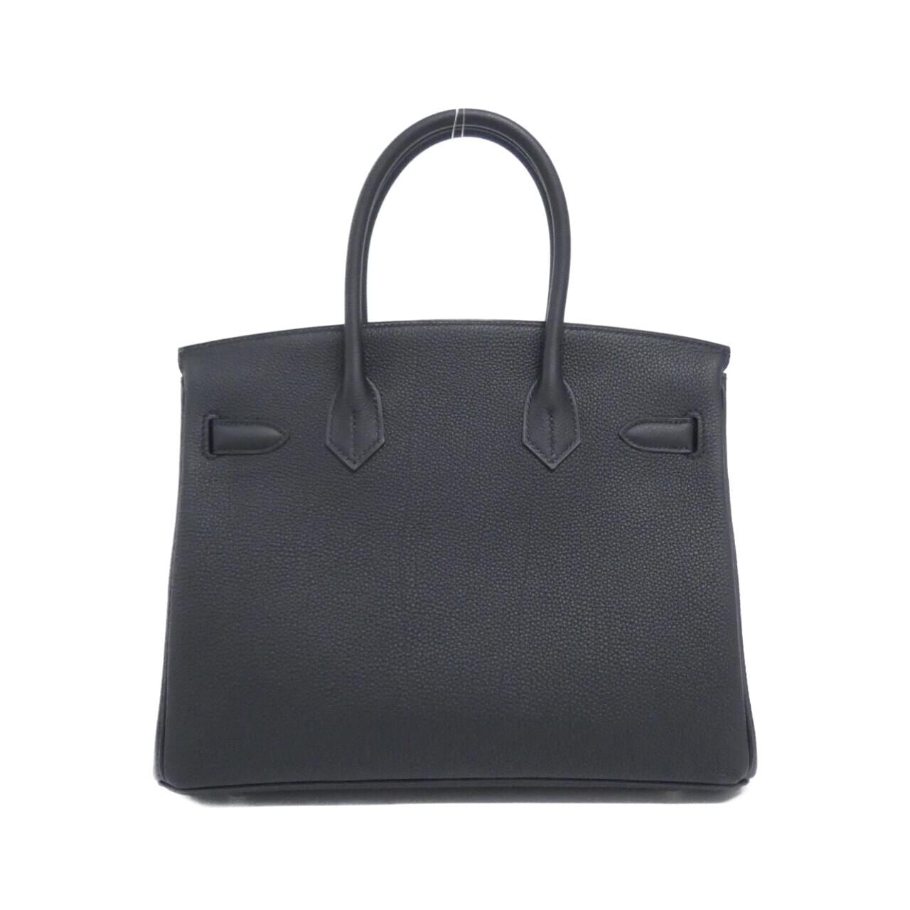 HERMES HERMÈS Birkin 030520CK Bag Togo Black Togo Leather - Thumbnail 2