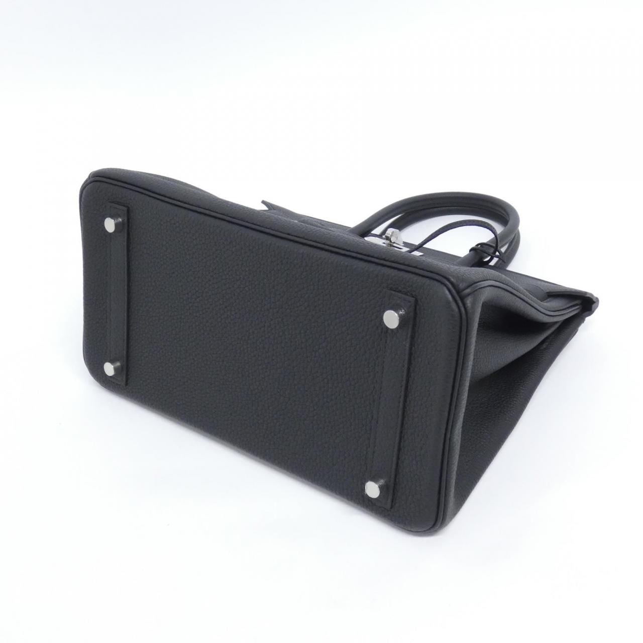 HERMES HERMÈS Birkin 030520CK Bag Togo Black Togo Leather - Thumbnail 3